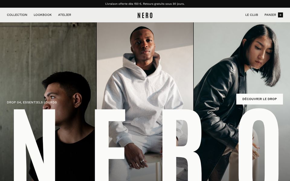 NERO Streetwear, trois photos de campagne