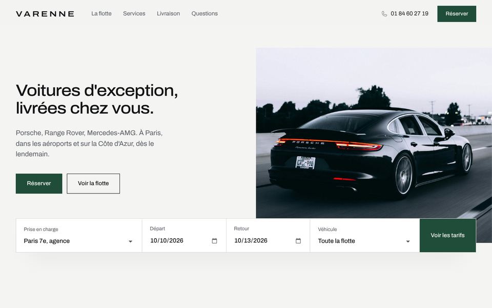 NERO Varenne, Porsche Panamera noire